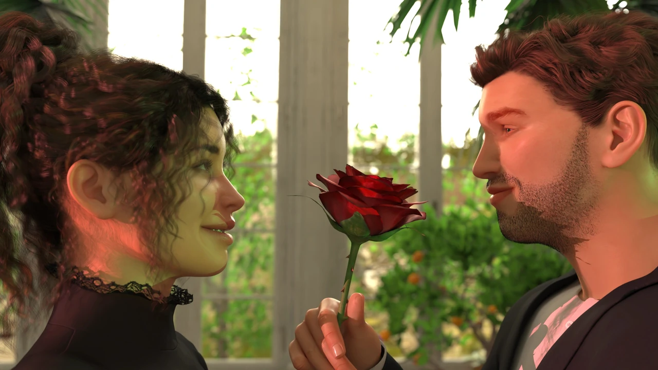 A rose in the garden